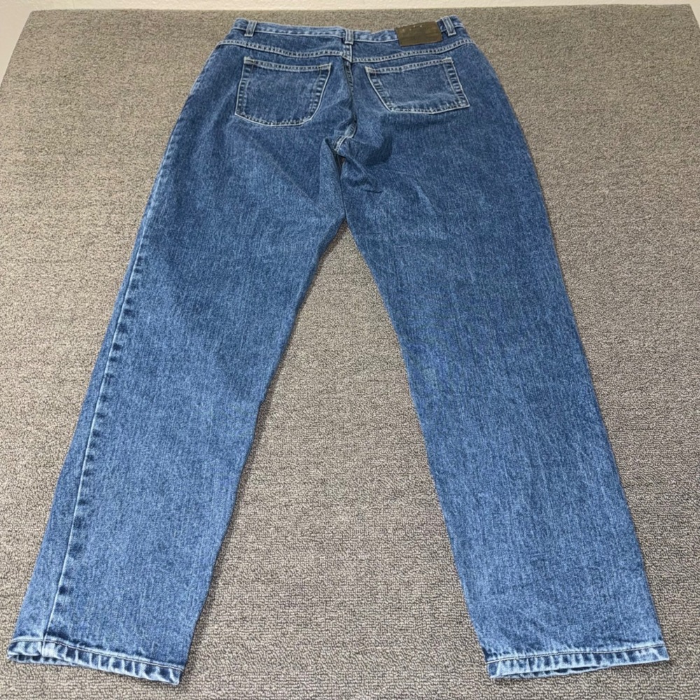 VTG St Johns Bay Classic Fit Jeans Womens 14 Medium Wash High Rise Straight Leg